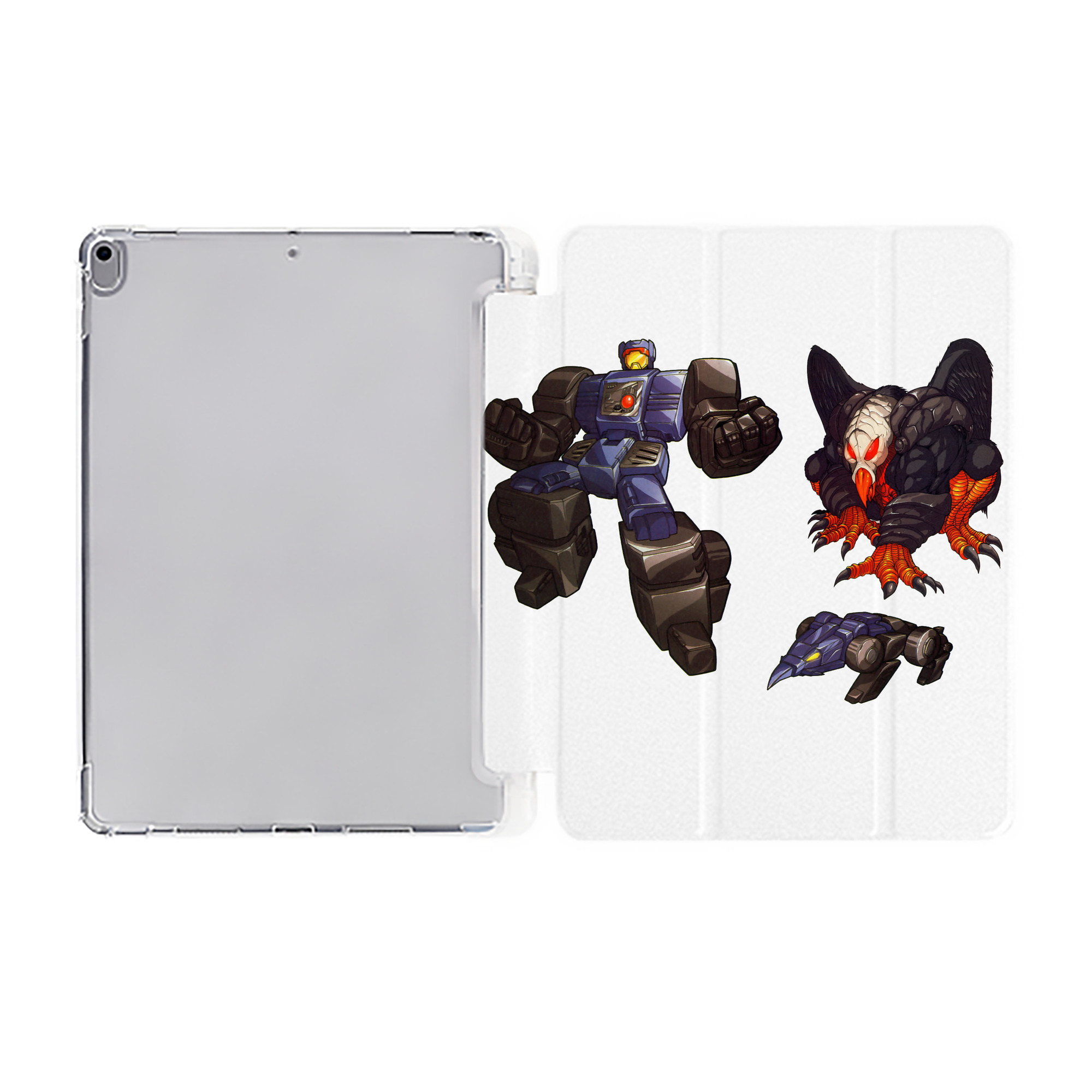 （画像用）  IPad ケース ペン収納付き 三つ折りスタンド PUレザー×シリコン 対応機種9.5/10.5/10.9インチ